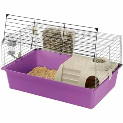 Image of Ferplast Guinea Pig Cage Small Animal CAVIE 15 made of Plastic, Accessories included, 70 x 47 37,5 cm