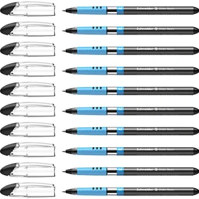 Image of Schneider Slider M Ballpoint Pen Black [Pack of 10]