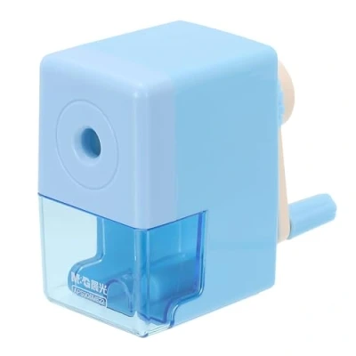 Image of M&amp;G Manual Pencil Sharpener, Hand Crank Pencils Sharpener Automatic Lead Feeding Office Supplies for Classroom Office, Blue