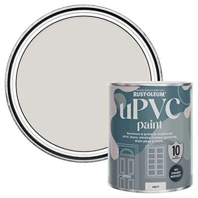 Image of Rust Oleum Grey uPVC Door and Window Paint in Matt Finish Mocha 750ml