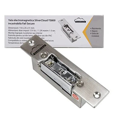 Image of Mortise Electric Lock SilverCloud YS800, Fail Secure, NO, Stainless Steel, 12V, Equipped with Arming pin, Open Mode Function