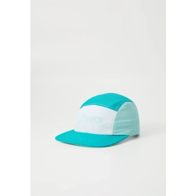 Image of Asics 5 Panel Unisex Cap, Size: One Size, Wave teal/oasis green/soothing sea