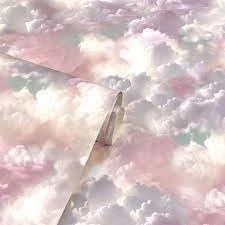 Image of Arthouse Vanilla Skies Pink Children&#039;s Wallpaper 924508