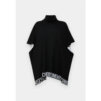 Image of Moschino Poncho 30807 M313 Black 016, Black, One Size