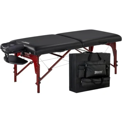 Image of Master Massage 70cm Wide, 7.6cm Memory Foam Montclair Portable Table W/Carry Bag, Capacity: 340KG Couch Beauty Bed Spa Table, Reiki Shiatsu