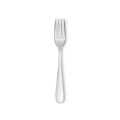 Image of Alessi Stainless Steel Design Table Fork, 6 Pieces, 19.5 cm, White