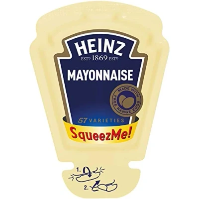 Image of Heinz Mayonnaise SqueezMe Portions, 26 ml (Pack of 70)
