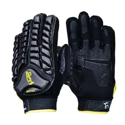 Image of Kookaburra Siege Hockey Gloves Black XS R/H