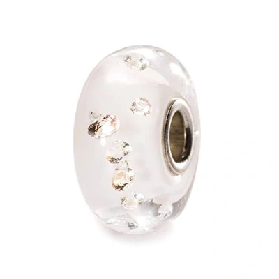 Image of Trollbeads Glass Bead The Diamond Bead, White