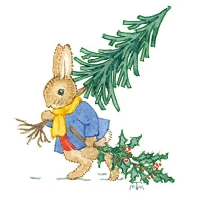 Image of Macmillan Cancer Support Christmas Cards Pack of 8 Bringing Home The Tree