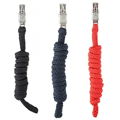 Image of PFIFF Umo 102267 220 200 Lead Rope with Panic Hook Horse Dark Blue