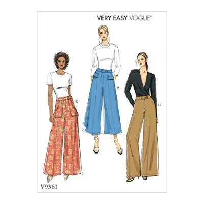 Image of Vogue Pattern V9361E5 Misses&#039;/Misses&#039; Petite Pants