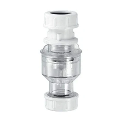 Image of McAlpine TUN5 CL Tunvalve Straight Through (Clear), White
