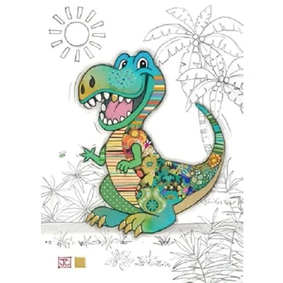 Image of Bug Art Blank Greeting Card Rufus Rex