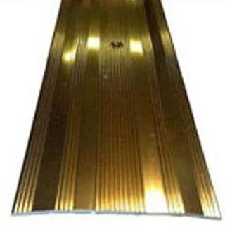 Image of WDC ONLINE eXtreme® 61mm Carpet Door Plate Brass Threshold 3ft length MULTI PACK X 3