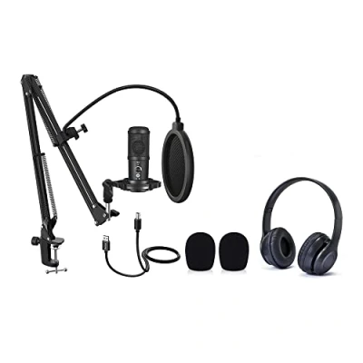 Image of MyStudio Podcast Kit Complete Equipment Including Microphone and Headphones