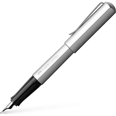 Image of Faber Castell Hexo M Fountain Pen Silver
