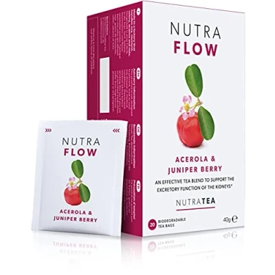 Image of NUTRAFLOW UTI Tea Urinary Infection Cystitis Eases Discomfort Within The Tract Includes Cranberry &amp; Uva Ursi 60 Enveloped Bags by Nutra Herbal (3 Pack)