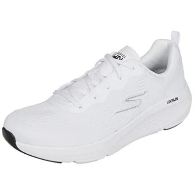 Image of Skechers Women&#039;s GO Elevate Road Running Shoe, White Textile/Trim, 6 UK