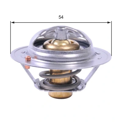 Image of 212007668R, 7701065352, 7701068770 Engine thermostat GATES TH43182G1 82C with gaskets/seals without housing RENAULT: CLIO 3, MEGANE 3 Coupe,