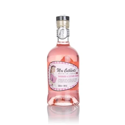 Image of Mrs Cuthbert&#039;s Rhubarb &amp; Custard Crumble British Gin Liqueur, 50cl