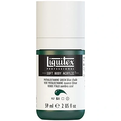 Image of Liquitex Acrylic Paint, Phthalo Green (Blue Tone), 59 ml (Pack of 1)