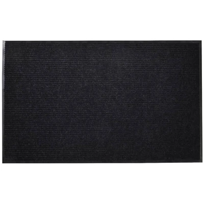 Image of vidaXL Black PVC Door Mat 120 x 180 cm