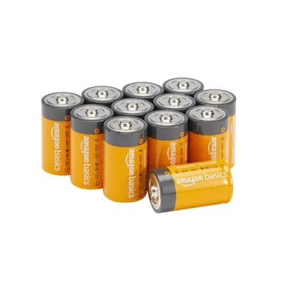 Image of Amazon Basics D Cell 1.5 Volt Everyday Alkaline Batteries Pack of 12 (Appearance may vary)
