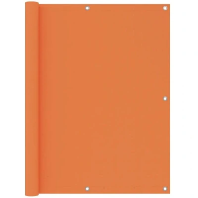 Image of vidaXL Balcony Screen Orange 120x300 cm Oxford Fabric