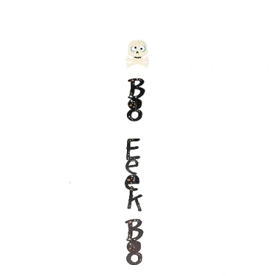 Image of PUKKA party Halloween ‘Boo! Eeek! Boo!’ Banner Printed Card Stitched Garland Wall or Door Hanging Decoration for Haunted Houses, Gothic Parties, and Trick Treaters FSC Certified Packaging 2m