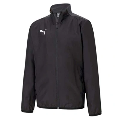 Image of PUMA Boys&#039; Team Goal 23 Sideline Jacket Jr Track Black Asphalt, 140