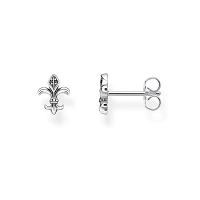 Image of Thomas Sabo Women Stud Earrings Royal Lily 925 Sterling Silver H2113 643 11