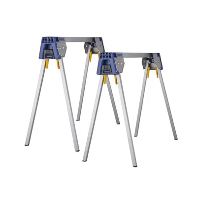 Image of Irwin All Metal Sawhorses (Twin Pack) IRW183474