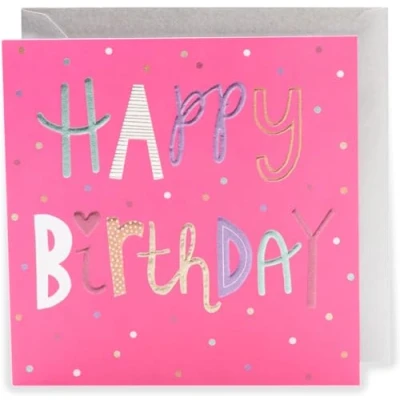 Image of Kindred Pink Happy Birthday Card