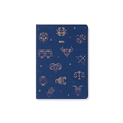 Image of Letts Zodiac A5 Ruled Notebook Midnight