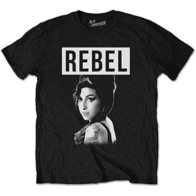 Image of Amy Winehouse AMYTS04MB04 T Shirt, Black, X Large