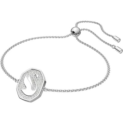 Image of Swarovski Signum bracelet, White, Rhodium plated