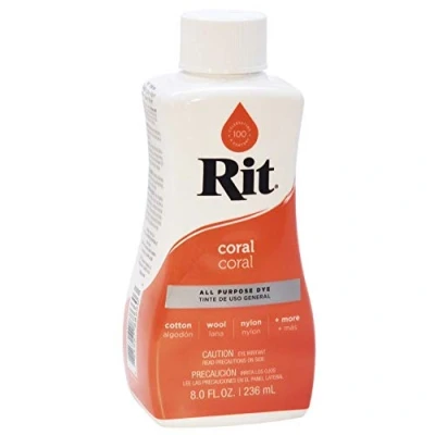 Image of Rit Liquid Fabric Dye Coral 236ml