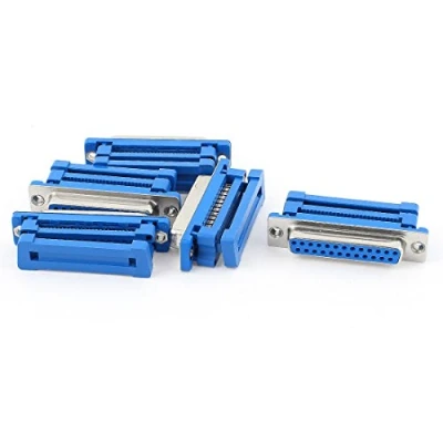 Image of sourcing map 5pcs Parallel Port DB25 25 Pin Female IDC Connector Flat Cable Adapter