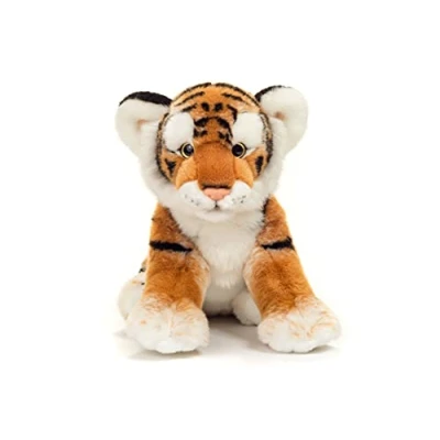 Image of Teddy Hermann 90448 Tiger Brown 12,6&quot;/32 cm, Soft Toy, Plush Toy