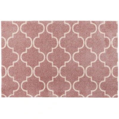 Image of JVL Mega Door Mat 50 x 75 cm, Rose Lattice