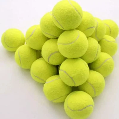 Image of ACCURATE Durable Sport Play Tennis Cricket Dog Toy Ball with Mesh Carrying Bag, Sturdy &amp; Durable, Great For Lessons, Practice, Throwing Machines Adults Children Exercise Pets (24 PK)