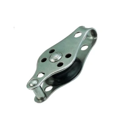 Image of Stainless Steel Pulley Block with Becket and Nylon Sheave