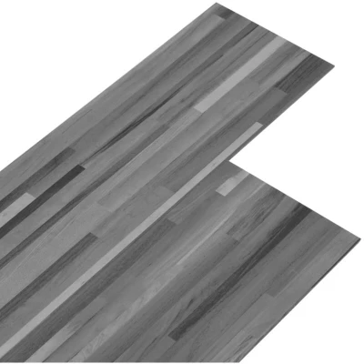 Image of vidaXL Self adhesive PVC Flooring Planks 2.51 m² 2 mm Striped Grey