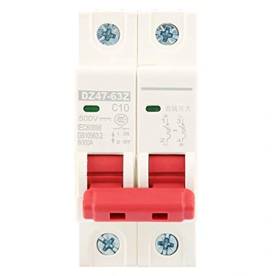 Image of 2P DC Miniature Circuit Breaker 500V 10A Mini Photovoltaic MCB Safety DZ47 63Z Electrical Protection Accessories