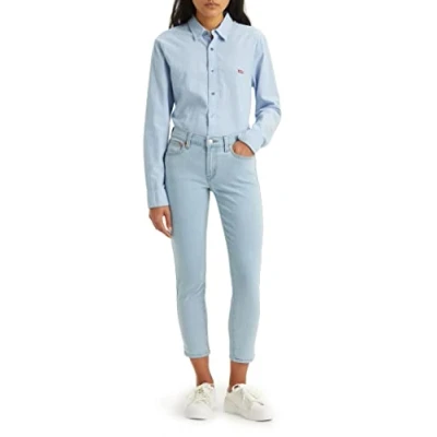 Image of Levi&#039;s Women&#039;s MID Rise Boyfriend, Lapis Outsider Clean Hem, 30W / 30L