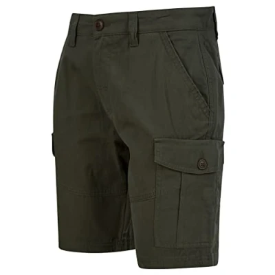 Image of Tokyo Laundry Men&#039;s Marini Cotton Twill Multi Pocket Cargo Shorts Khaki