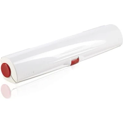 Image of Leifheit Cling Film Cutter, Perfect Cut, with 33 cm Wide Roll, Dispenser, Leifhiet For to
