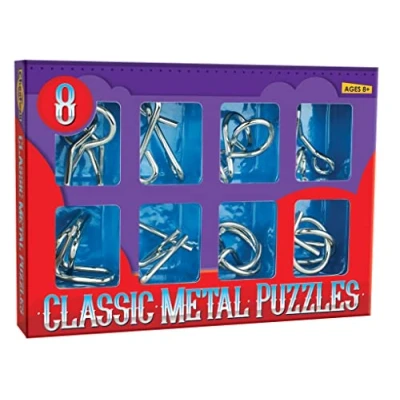 Image of Cheatwell Games IQ Buster Set of 8 Metal Puzzles