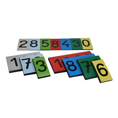 Image of WISSNER 080455.000 Active Learning Place Value Cards, 70 pcs up to a Million, Packed in Cardboard Box